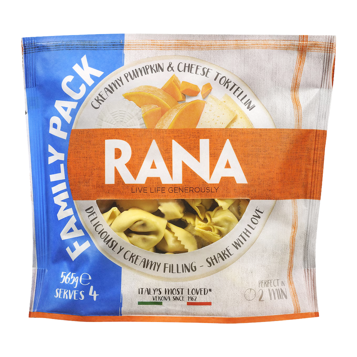 Rana Creamy Pumpkin and Cheese Tortellini 565g