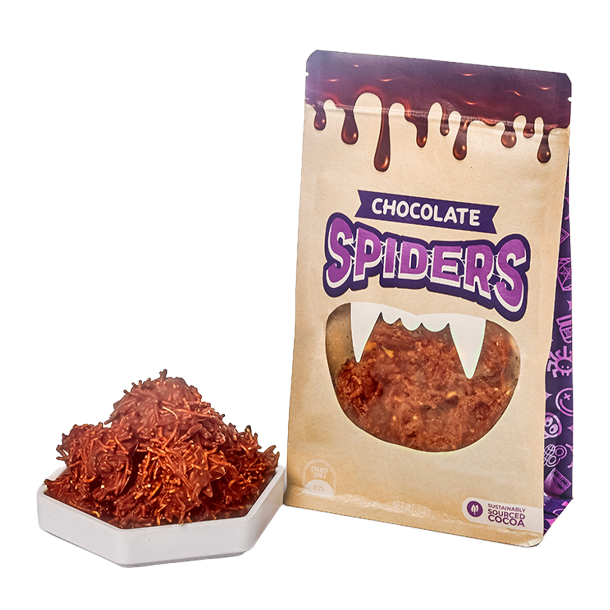 Choc'd Full Choc Spider 100g