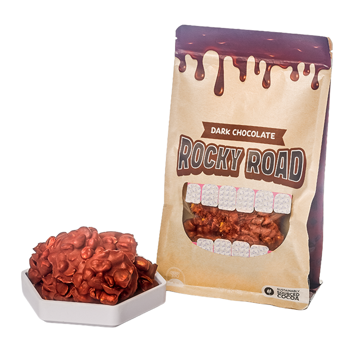 Choc'd Full Rocky Road Dark Chocolate 150g