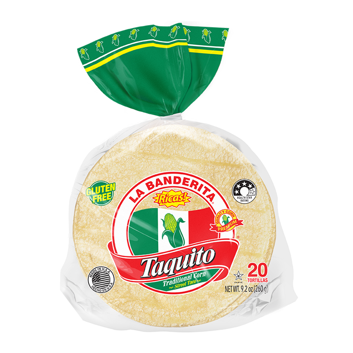 La Banderita Gluten Free Taquito Traditional Corn Tortillas 260g