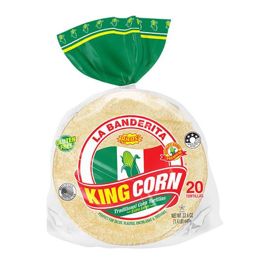 La Banderita Gluten Free King Corn Traditional Corn Tortillas 640g