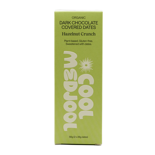 Cool Medjool Hazelnut Crunch Organic Dark Chocolate Covered Dates x2 56g
