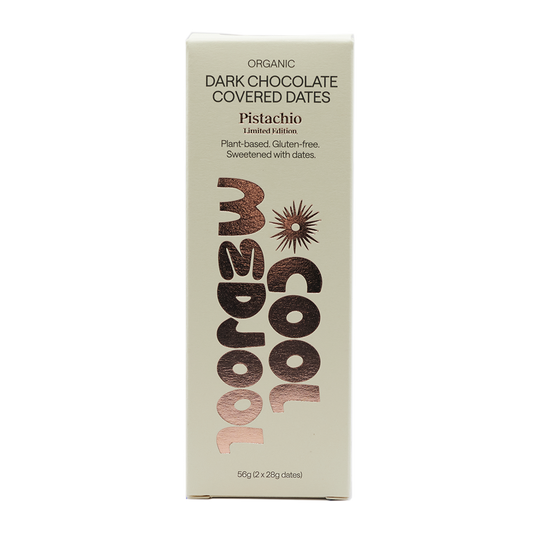 Cool Medjool Pistachio Organic Dark Chocolate Covered Dates x2 56g