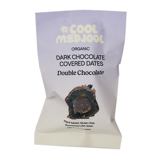 Cool Medjool Double Chocolate Organic Dark Chocolate Covered Dates 28g