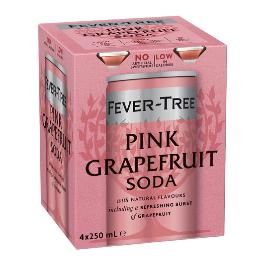 Fever Tree Pink Grapefruit Soda x4 250ml