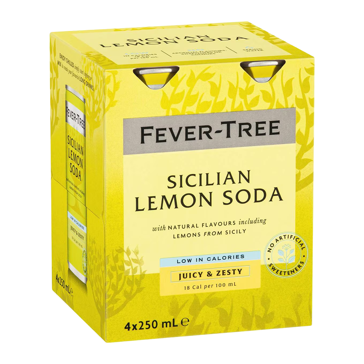 Fever Tree Sicilian Lemon Soda x4 250ml
