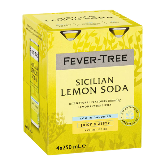 Fever Tree Sicilian Lemon Soda x4 250ml