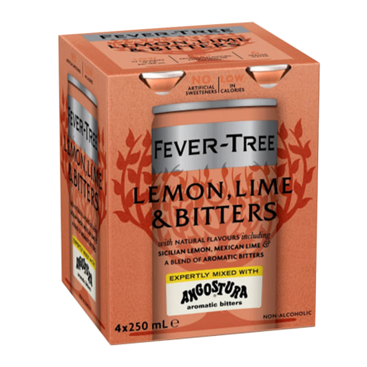 Fever Tree Lemon, Lime and Bitters Soda x4 250ml