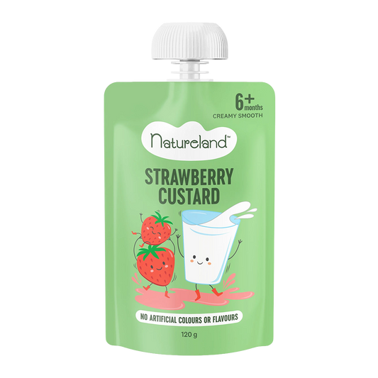 Natureland Strawberry Custard 120g