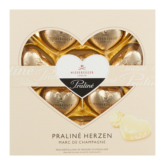 Niederegger Praline Heart White Chocolate 125g