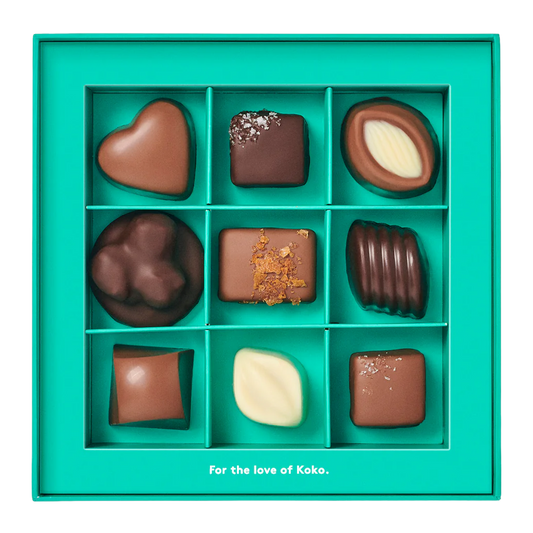 Koko Black Chocolate Praline Selection x9 100g