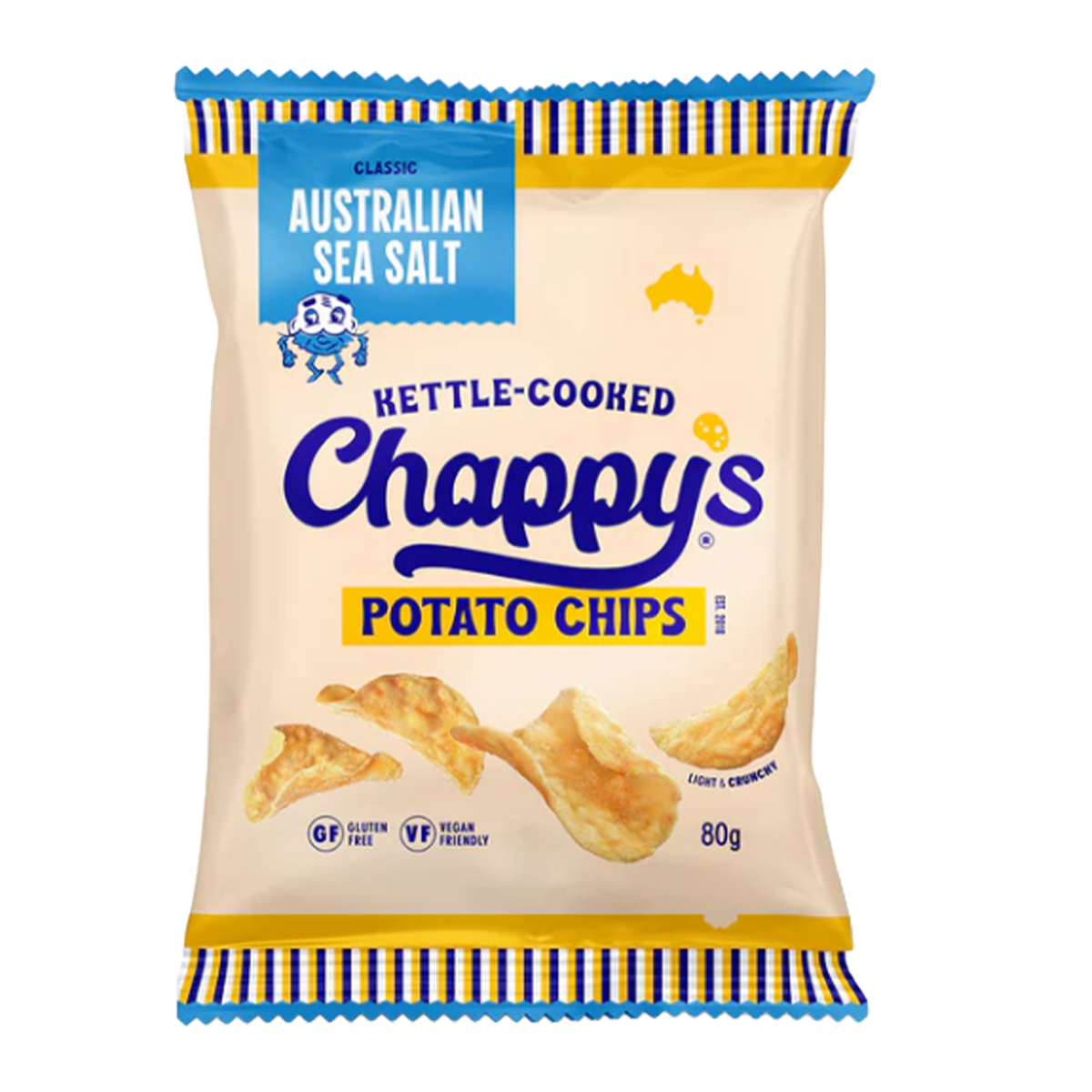 Chappy's Australian Sea Salt Potato Chips 80g