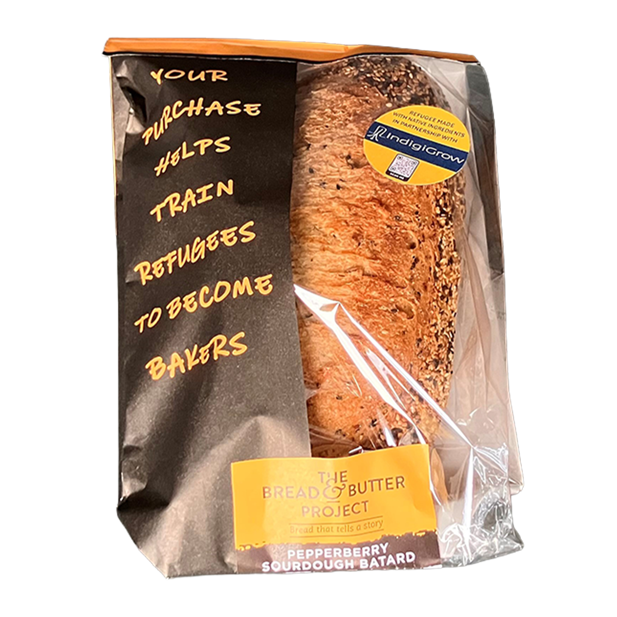 The Bread & Butter Project Pepperberry Sourdough Batard 700g
