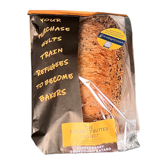 The Bread & Butter Project Pepperberry Sourdough Batard 700g