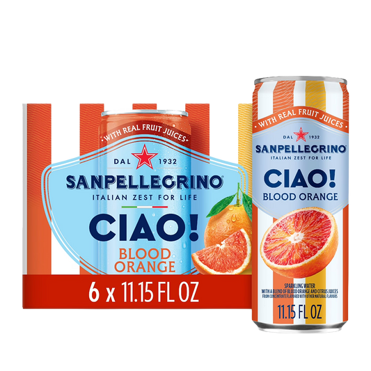 San Pellegrino Ciao Blood Orange Sparkling Water x4 330ml