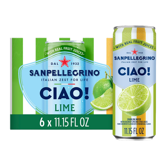 San Pellegrino Ciao Lime Sparkling Water x4 330ml