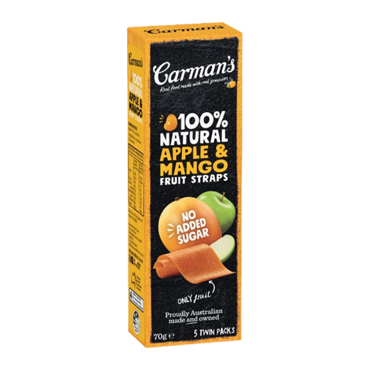 Carman's Apple & Mango Fruit Straps 70g