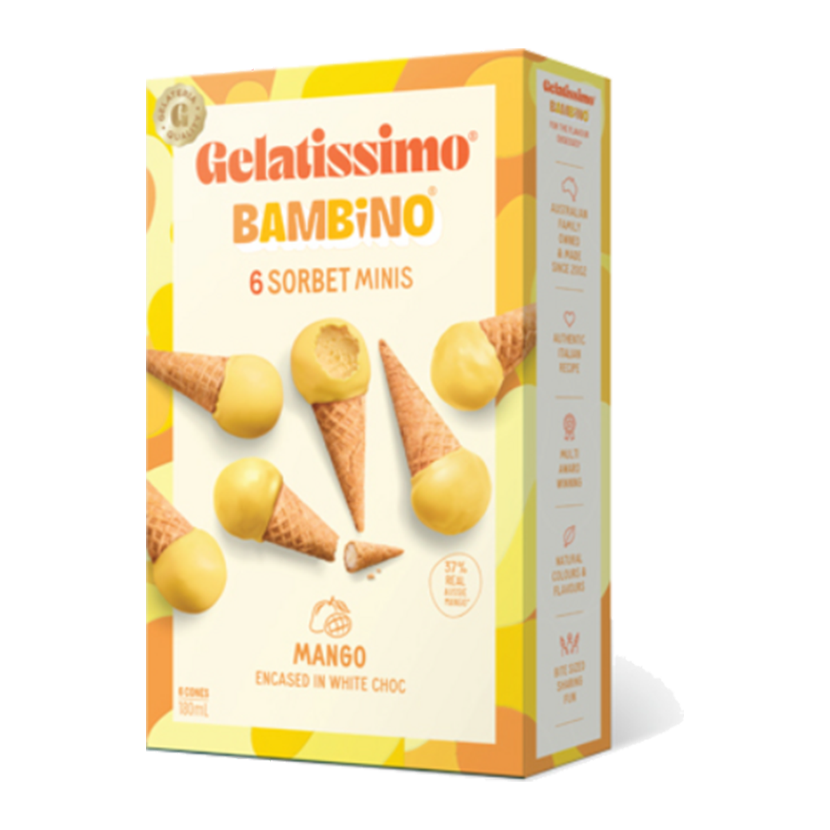 Gelatissimo Mini Mango x6 180ml