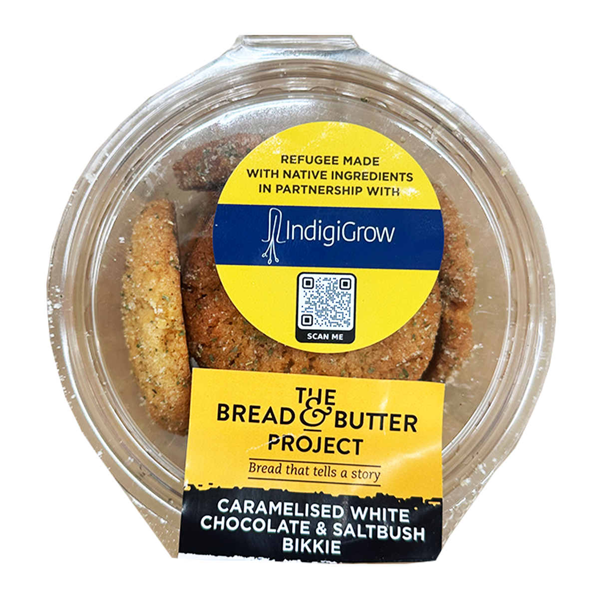The Bread & Butter Project Caramelised White Chocolate & Saltbush Bikkie 180g