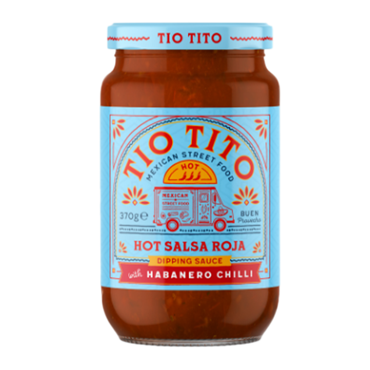 Tio Tito Hot Salsa Habanero Roja with Habanero Chilli 370g