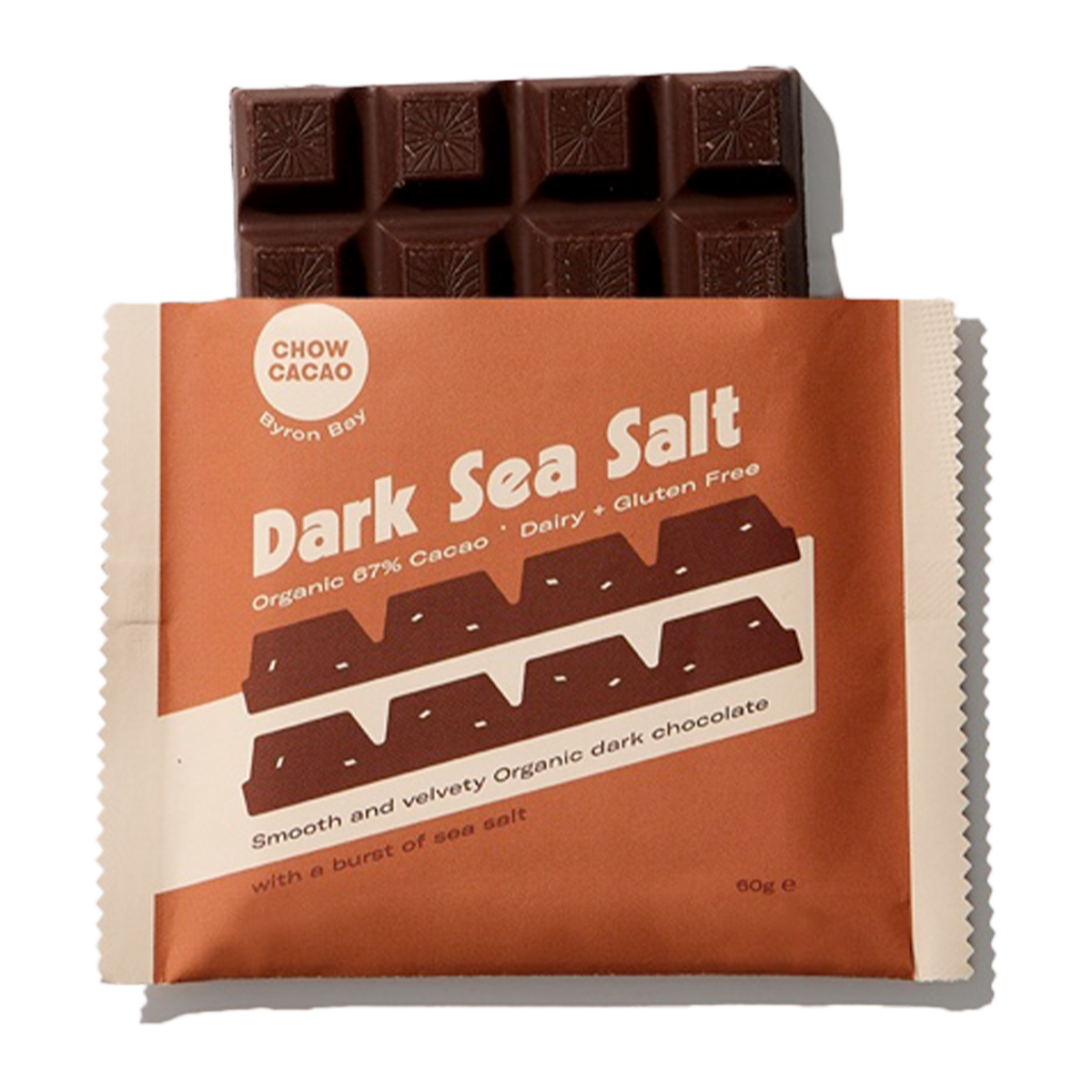 Chow Cacao Dark Sea Salt Chocolate 60g