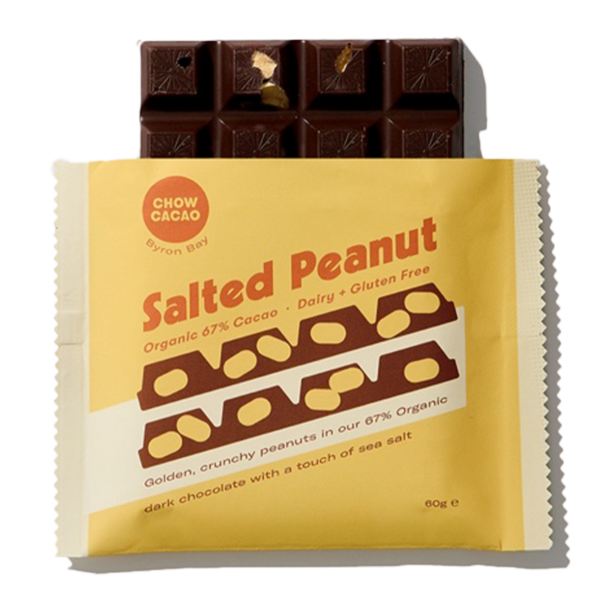 Chow Cacao Salted Peanut Chocolate 60g