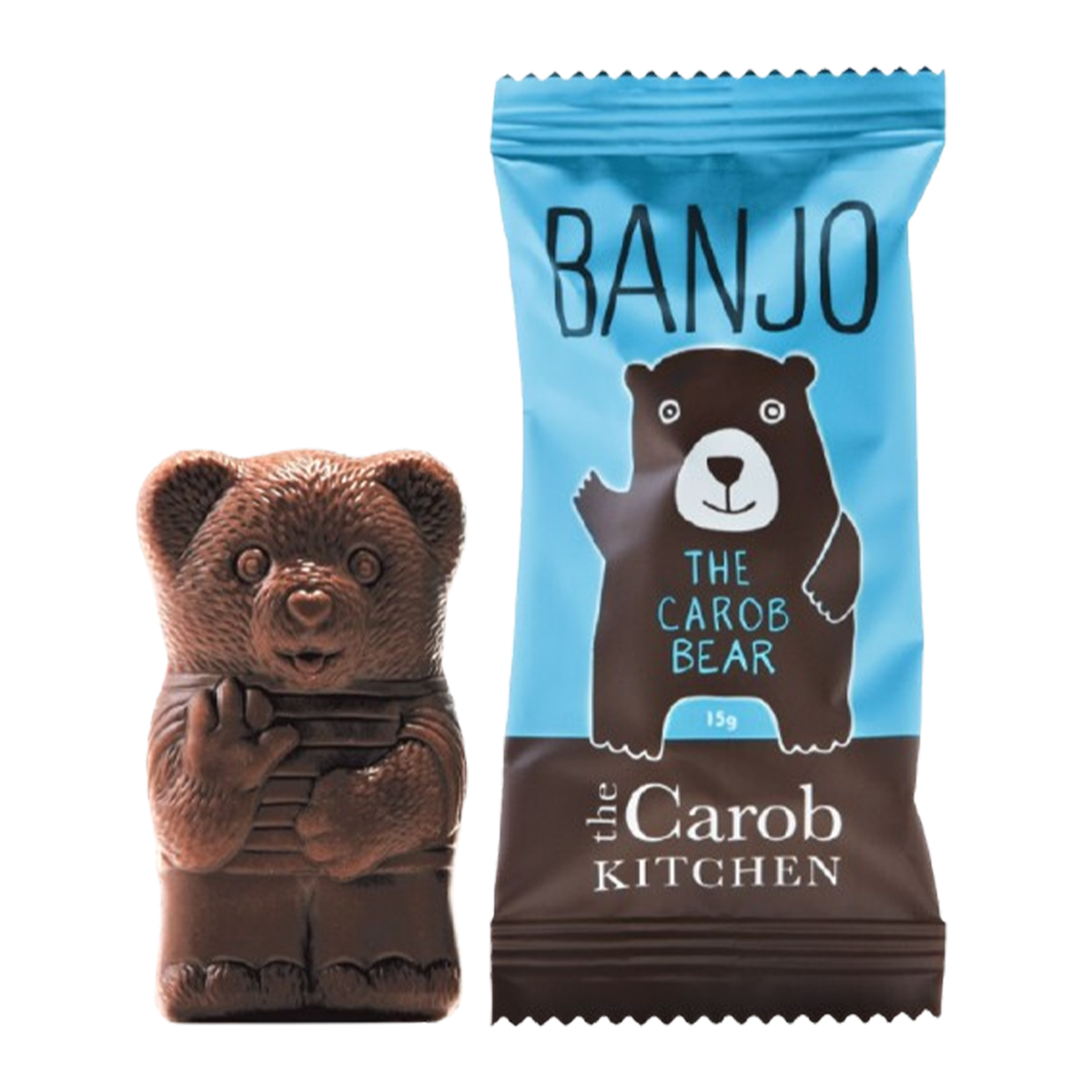 The Carob Kitchen Banjo Bear Milk Chocolate 15g