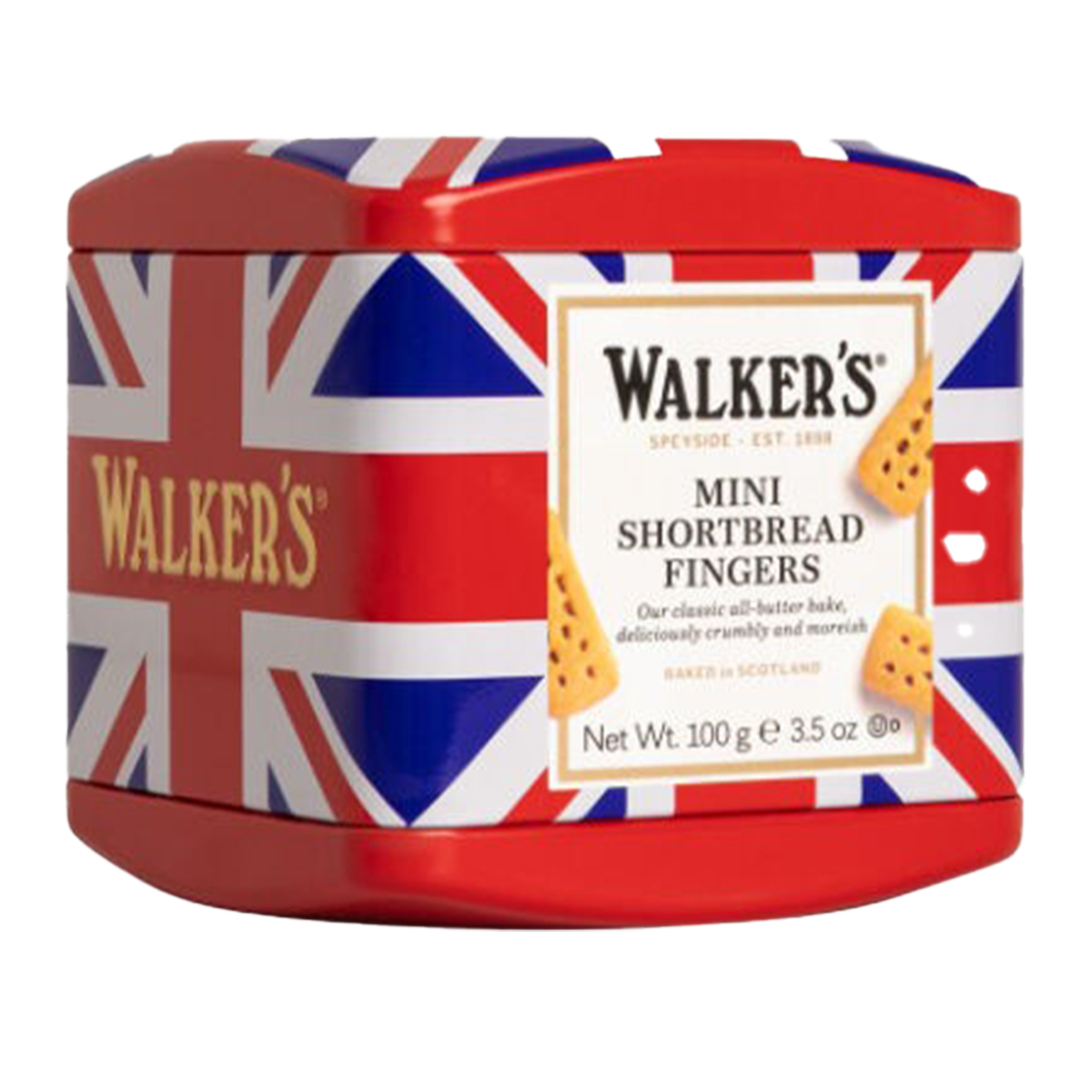 Walkers Shortbread Mini Short Bread Fingers Union Jack Keep Tin 100g
