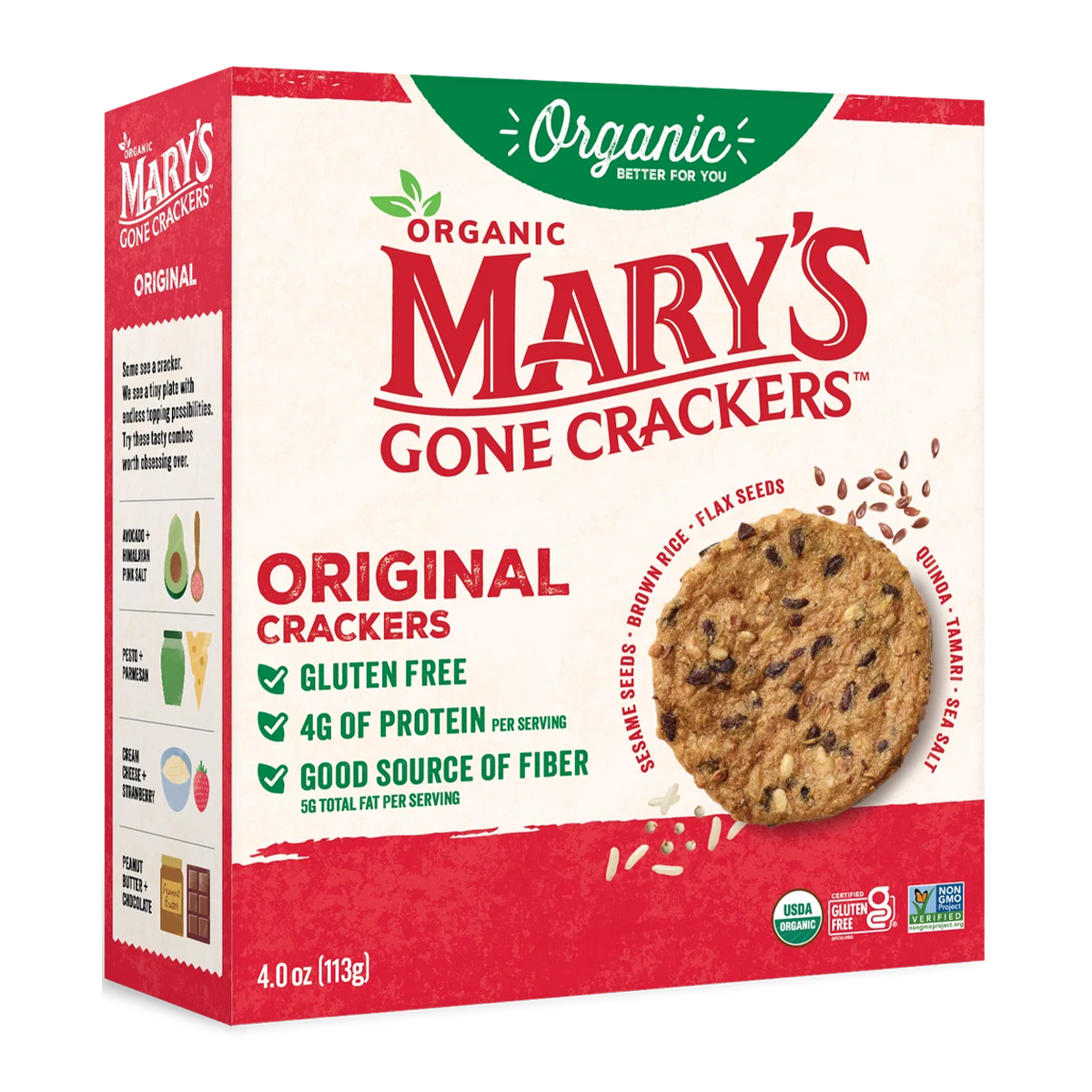 Mary's Gone Crackers Organic Original Crackers 113g