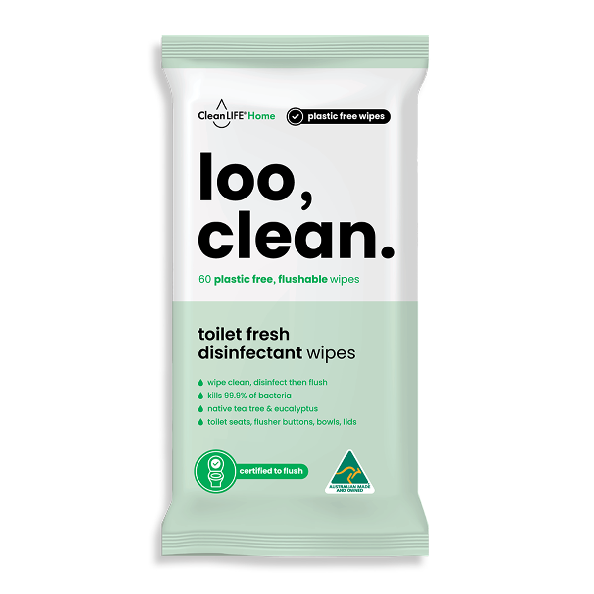 Clife Disinfectant Loo Clean Wipes x60