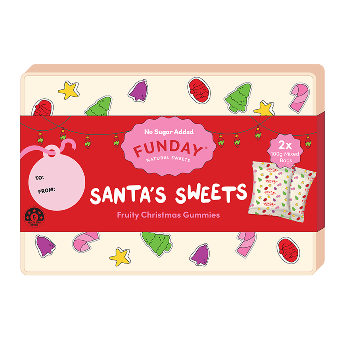 Funday Natural Sweets Santa's Sweets Gummies 200g