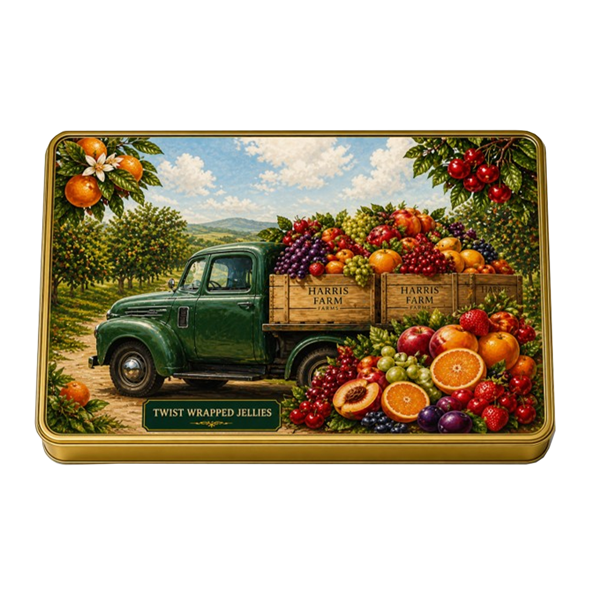 Mason Sweets Co. Harris Farm Twisted Wrapped Jellies Tin 150g