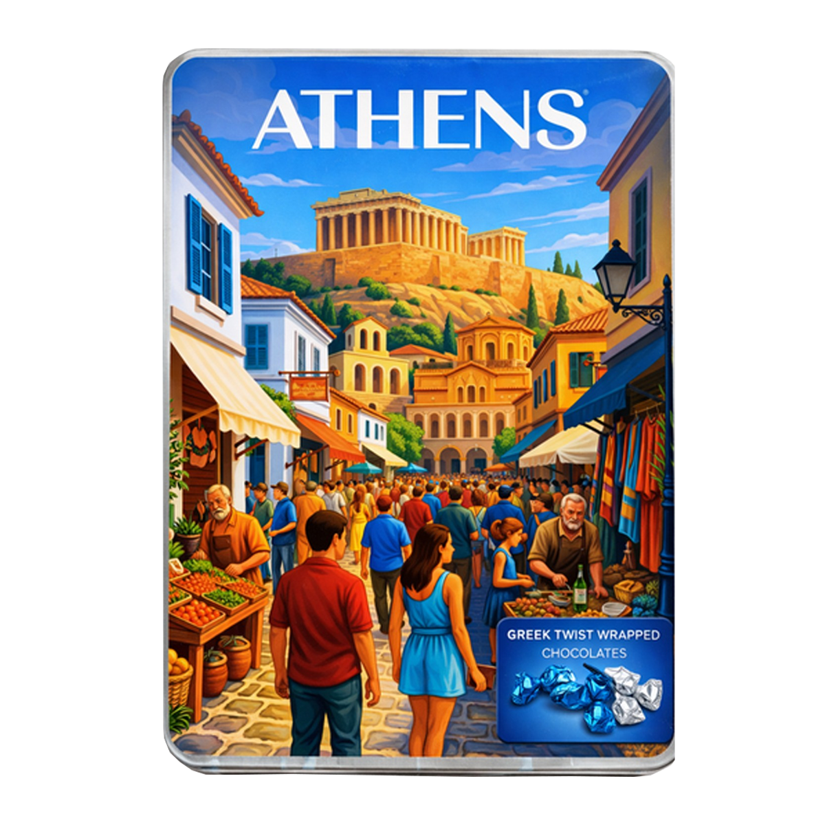 Odyssey Delights Chocolate Greek Twist Wrapped Athens 250g