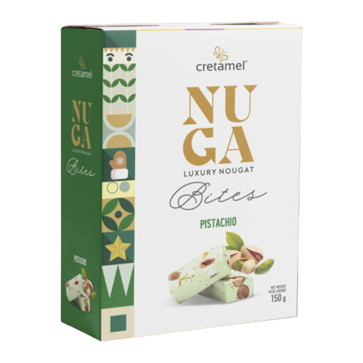 Cretamel Nougat Bites Pistachio 150g
