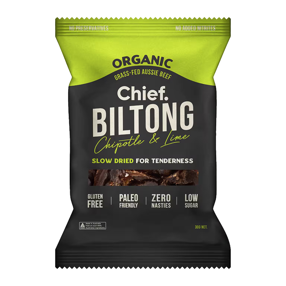 Chief Beef Biltong Chipotle and Lime 30g