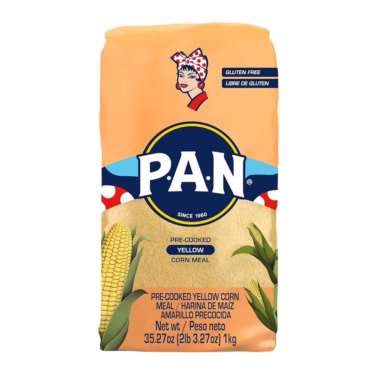 Pan Pre Cooked Yellow Corn Meal 1KG