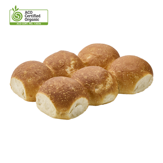 Bonfire Organic White Rolls x6