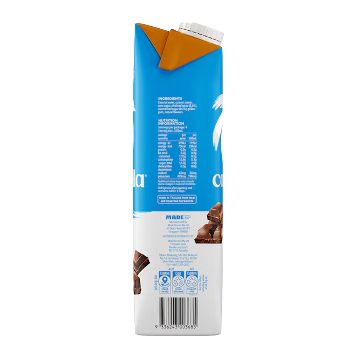 Cocobella Choc Caramel Coconut Water 1L