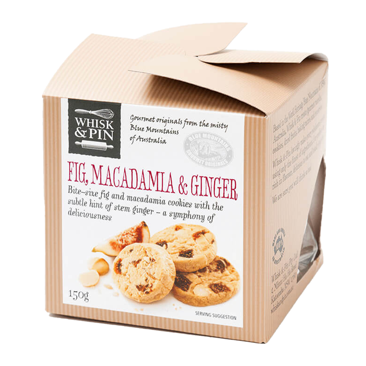 Whisk & Pin Fig, Macadamia & Ginger Bites 150g