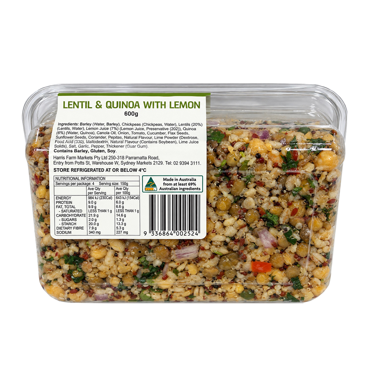 Harris Farm Lentil Lemon Salad 600g