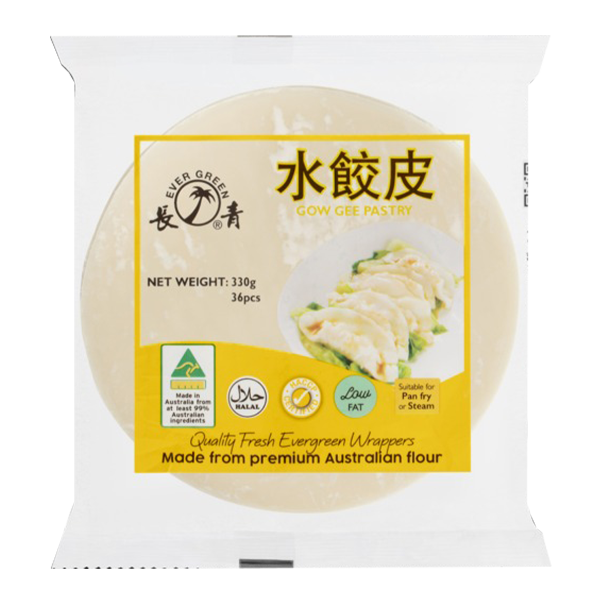 Evergreen Foods Gow Gee Pastry Wrapers 330g