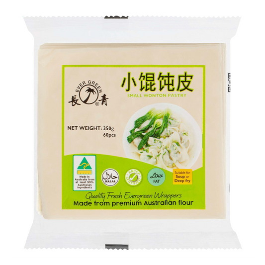 Evergreen Foods Small Wonton Wrappers 350g