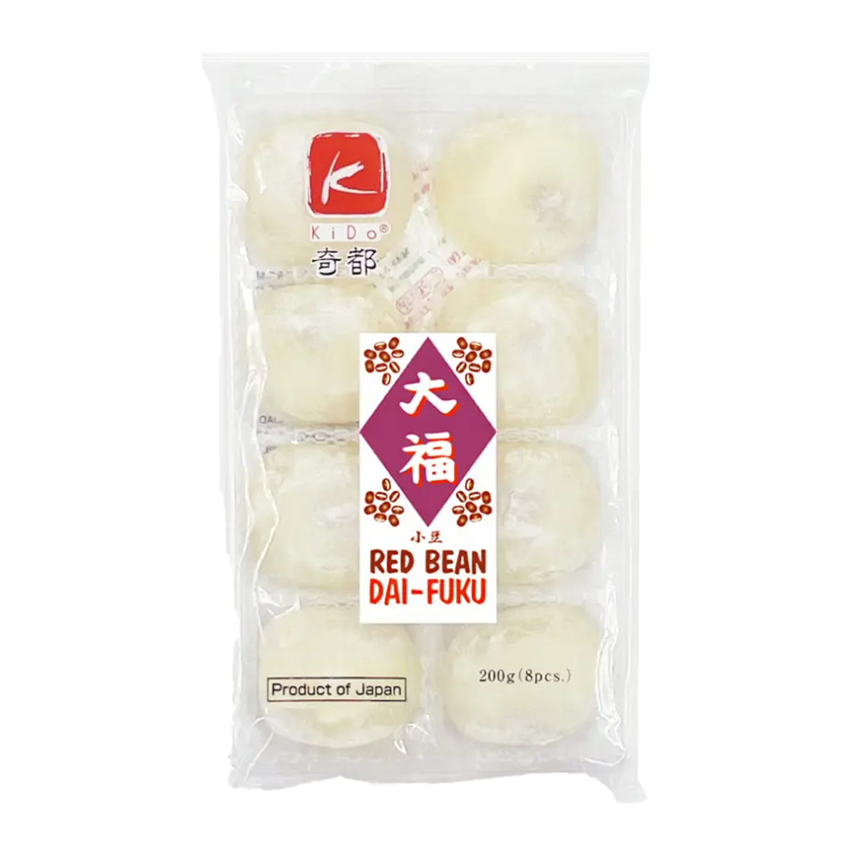 Kido Red Bean Daifuku Rice Cake 200g