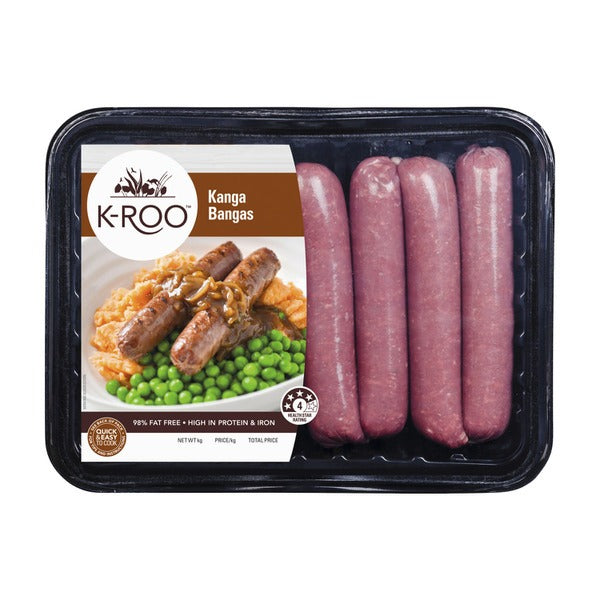 K-Roo Kangaroo Sausages 500g