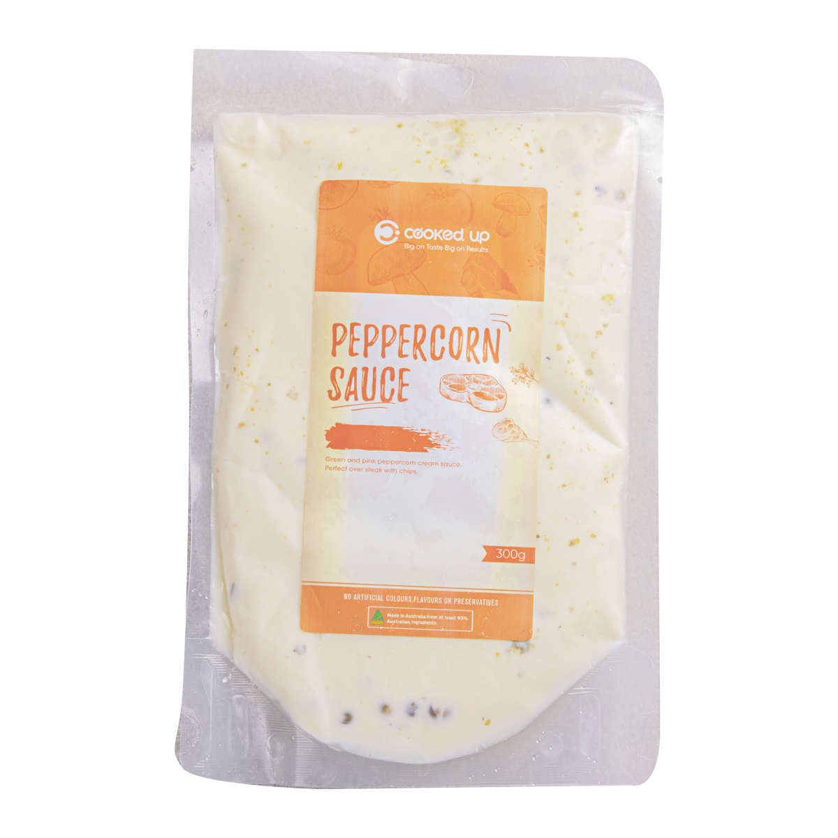 Cooked Up Peppercorn Cream Sauce 300g