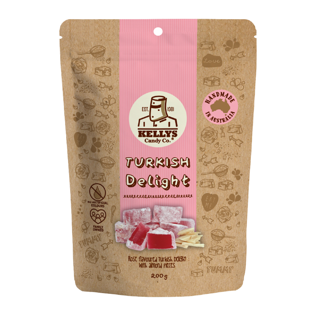 Kellys Candy Co. Turkish Delight 200g