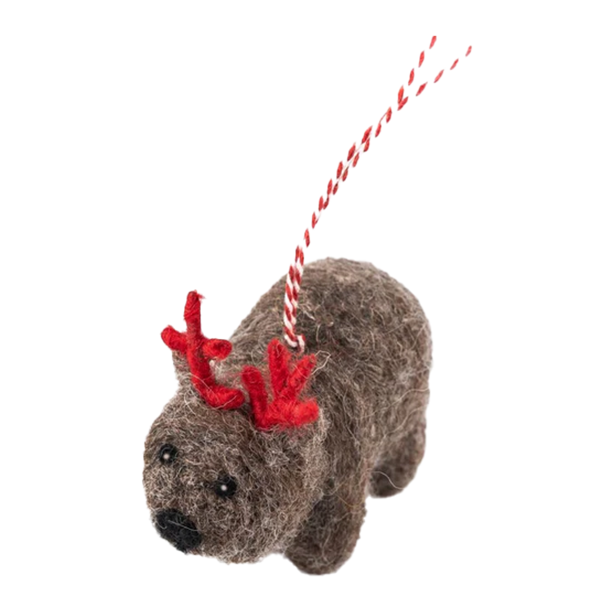 Gifted Hands Christmas Wombat Wally Decoration