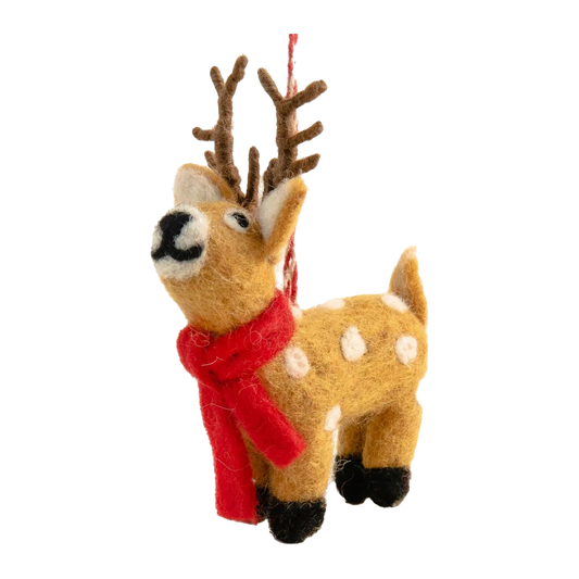 Gifted Hands Christmas Reindeer Rogan Decoration
