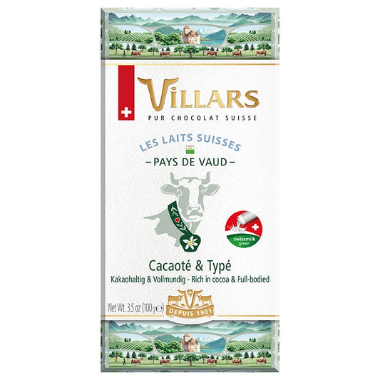Villars Bar Pays de Vaud Milk Chocolate 100g