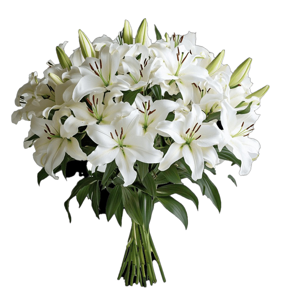 Lily Oriental White Flower XL